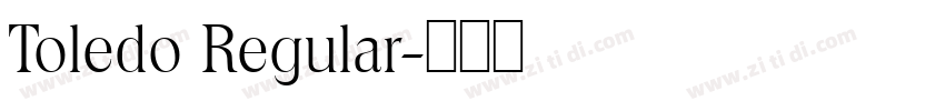 Toledo Regular字体转换